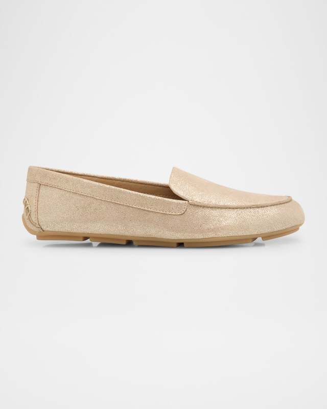Shore Metallic Suede Casual Loafers